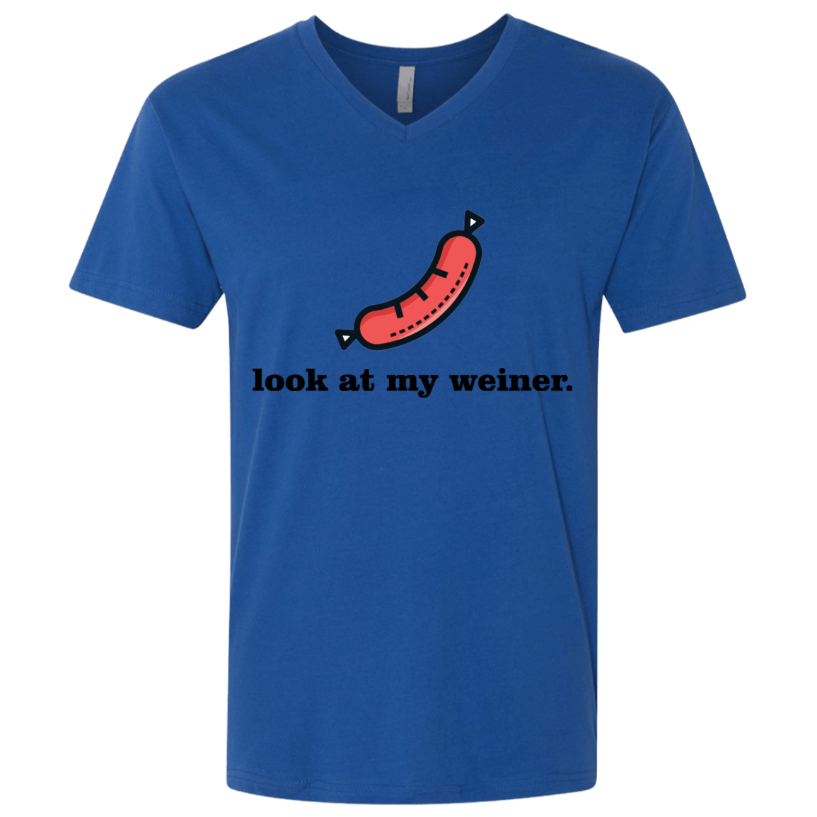 T-Shirts Royal / X-Small Weiner Men's Premium V-Neck