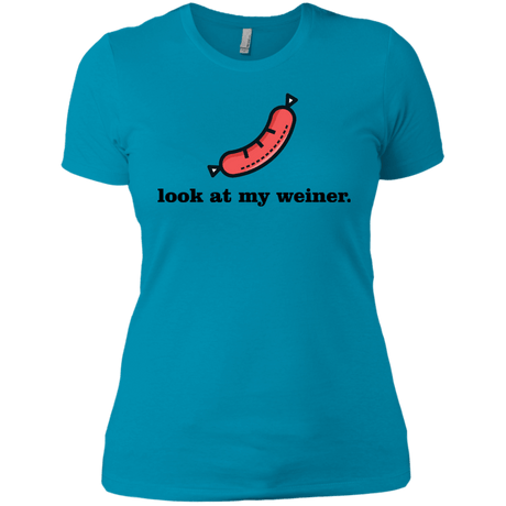 T-Shirts Turquoise / X-Small Weiner Women's Premium T-Shirt
