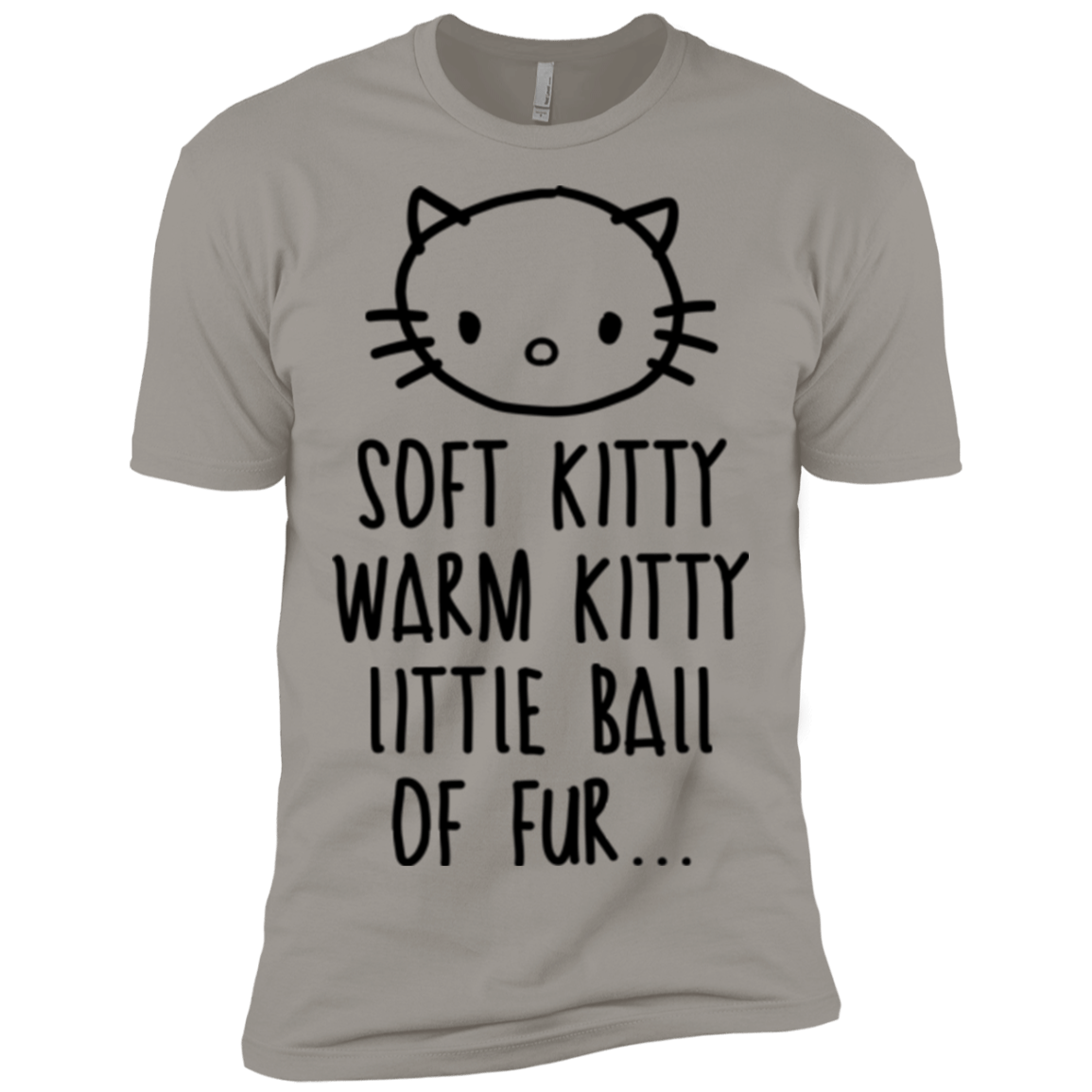 T-Shirts Light Grey / X-Small Weird Kitty Men's Premium T-Shirt