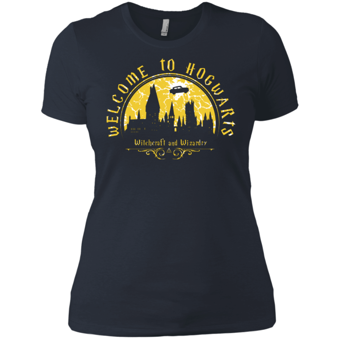 T-Shirts Indigo / X-Small Welcome to Hogwarts Women's Premium T-Shirt