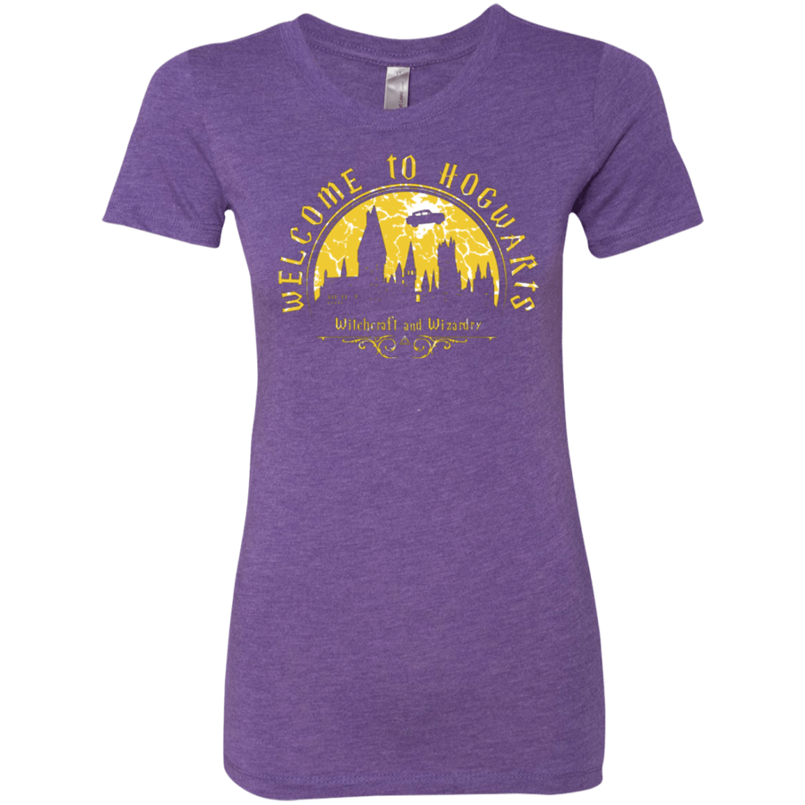 T-Shirts Purple Rush / Small Welcome to Hogwarts Women's Triblend T-Shirt