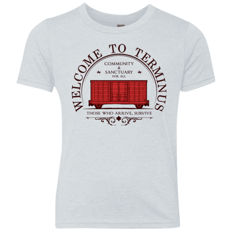 T-Shirts Heather White / YXS Welcome to Terminus Youth Triblend T-Shirt