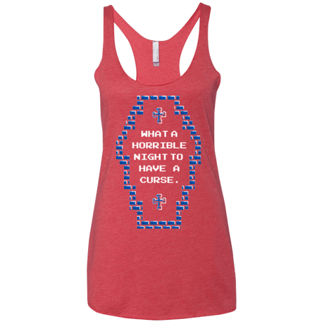 T-Shirts Vintage Red / X-Small What a Horrible Night Women's Triblend Racerback Tank