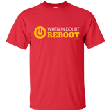T-Shirts Red / Small When In Doubt Reboot T-Shirt
