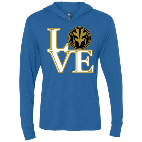 T-Shirts Vintage Royal / X-Small White Ranger LOVE Triblend Long Sleeve Hoodie Tee