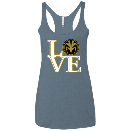 T-Shirts Indigo / X-Small White Ranger LOVE Women's Triblend Racerback Tank