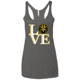 T-Shirts Premium Heather / X-Small White Ranger LOVE Women's Triblend Racerback Tank