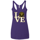 T-Shirts Purple / X-Small White Ranger LOVE Women's Triblend Racerback Tank