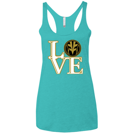 T-Shirts Tahiti Blue / X-Small White Ranger LOVE Women's Triblend Racerback Tank
