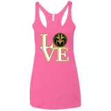 T-Shirts Vintage Pink / X-Small White Ranger LOVE Women's Triblend Racerback Tank