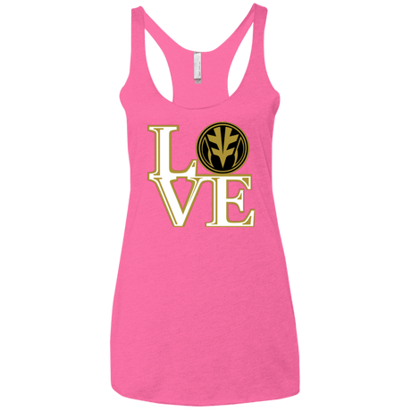 T-Shirts Vintage Pink / X-Small White Ranger LOVE Women's Triblend Racerback Tank