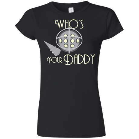 T-Shirts Black / S Who's Your Daddy Junior Slimmer-Fit T-Shirt