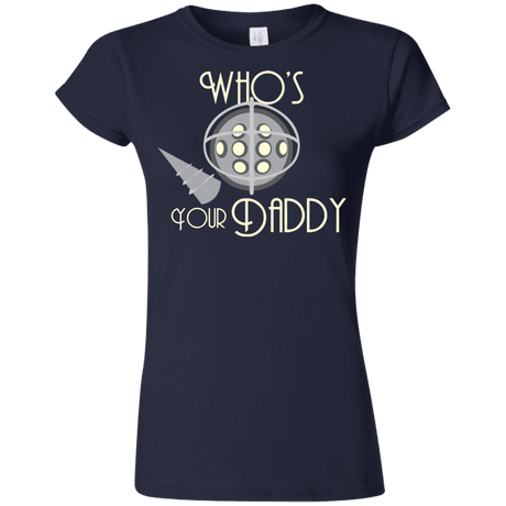 T-Shirts Navy / S Who's Your Daddy Junior Slimmer-Fit T-Shirt