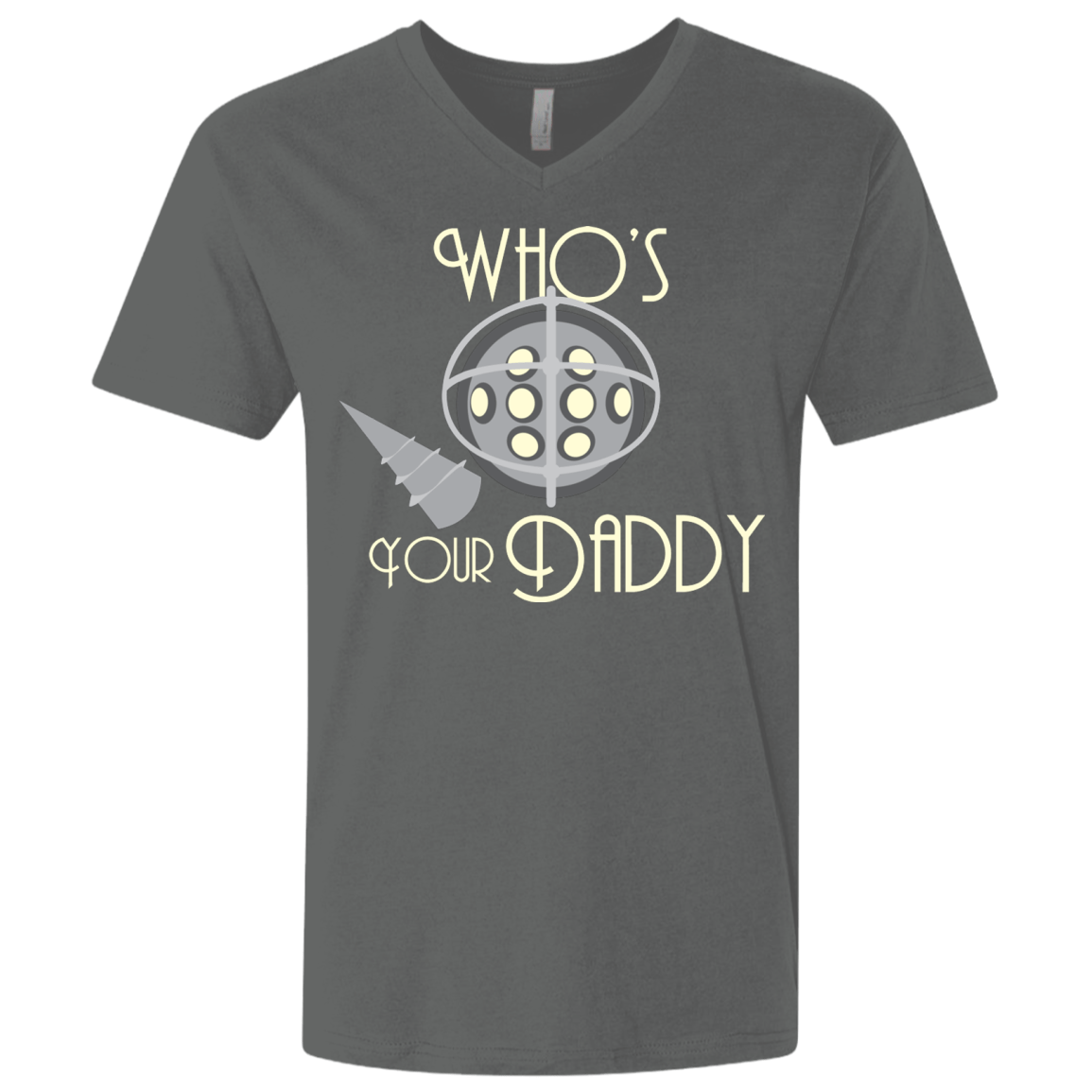 T-Shirts Heavy Metal / X-Small Who's Your Daddy Men's Premium V-Neck