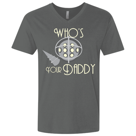 T-Shirts Heavy Metal / X-Small Who's Your Daddy Men's Premium V-Neck
