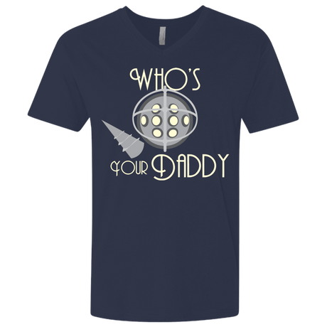 T-Shirts Midnight Navy / X-Small Who's Your Daddy Men's Premium V-Neck