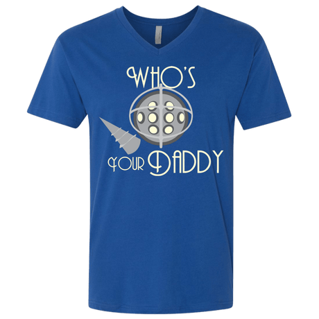 T-Shirts Royal / X-Small Who's Your Daddy Men's Premium V-Neck