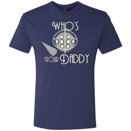 T-Shirts Vintage Navy / S Who's Your Daddy Men's Triblend T-Shirt