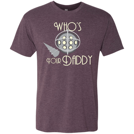 T-Shirts Vintage Purple / S Who's Your Daddy Men's Triblend T-Shirt