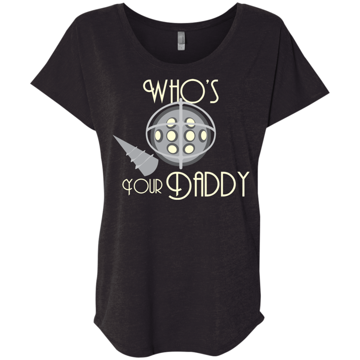 T-Shirts Vintage Black / X-Small Who's Your Daddy Triblend Dolman Sleeve