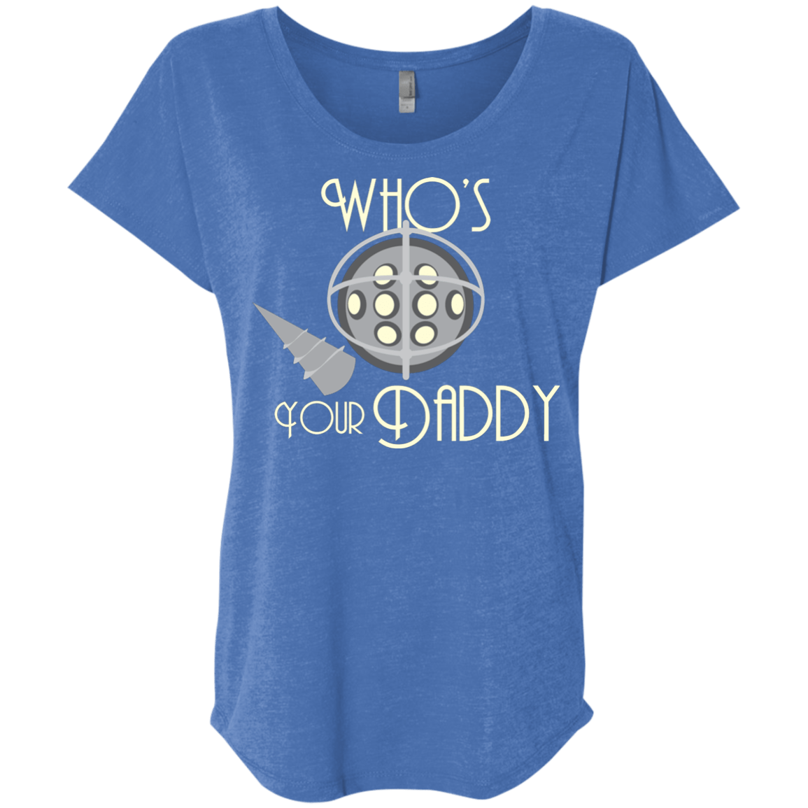 T-Shirts Vintage Royal / X-Small Who's Your Daddy Triblend Dolman Sleeve