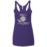 T-Shirts Purple Rush / X-Small Who's Your Daddy Women's Triblend Racerback Tank