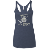 T-Shirts Vintage Navy / X-Small Who's Your Daddy Women's Triblend Racerback Tank