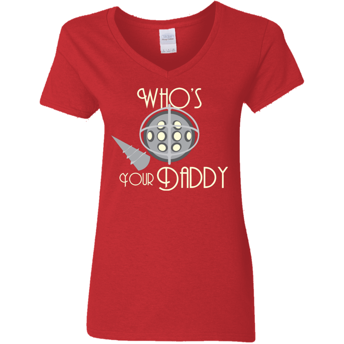 T-Shirts Red / S Who's Your Daddy Women's V-Neck T-Shirt