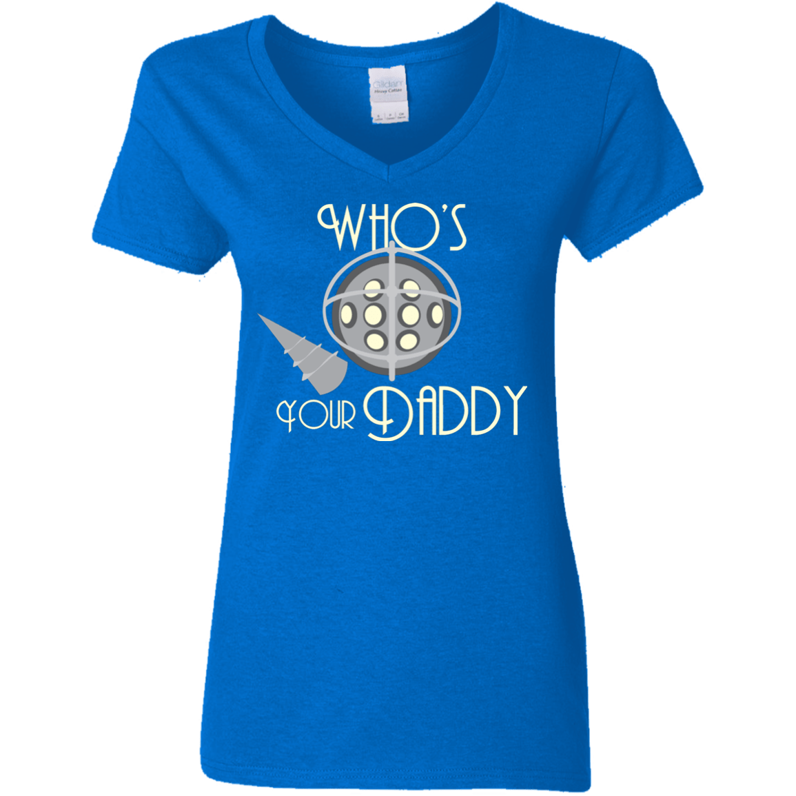 T-Shirts Royal / S Who's Your Daddy Women's V-Neck T-Shirt