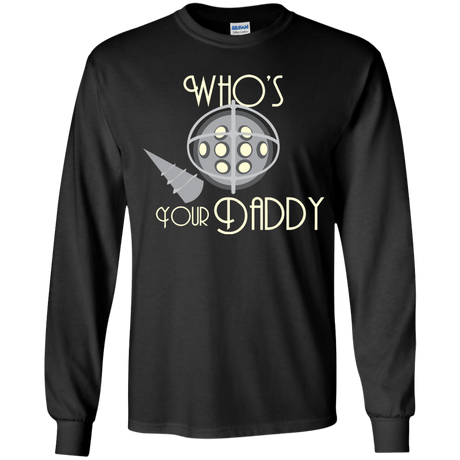 T-Shirts Black / YS Who's Your Daddy Youth Long Sleeve T-Shirt