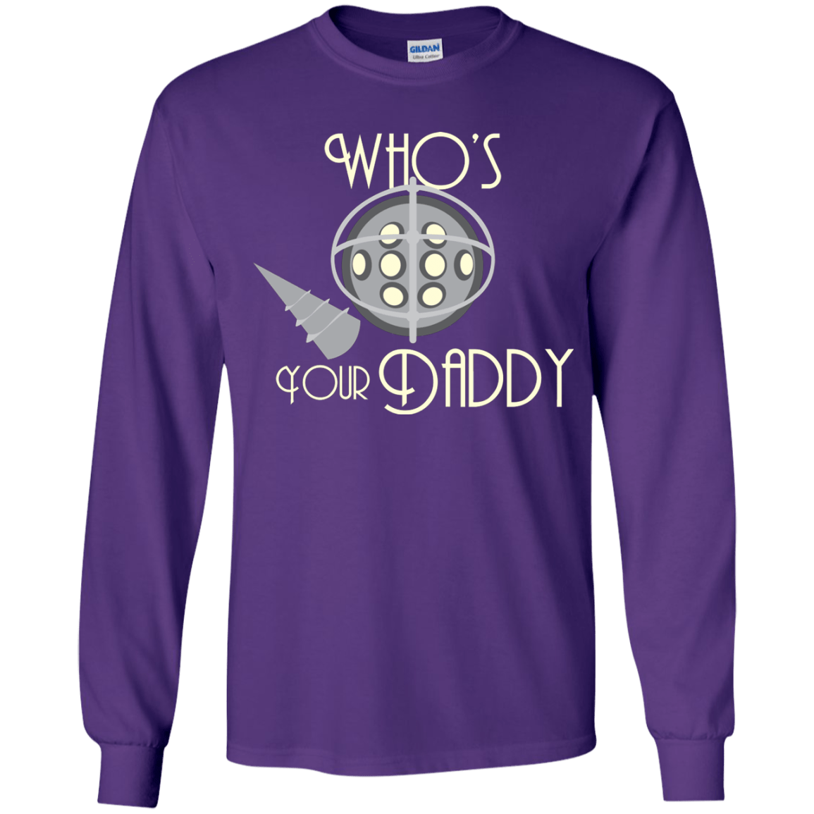 T-Shirts Purple / YS Who's Your Daddy Youth Long Sleeve T-Shirt