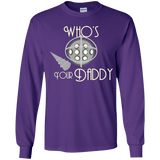 T-Shirts Purple / YS Who's Your Daddy Youth Long Sleeve T-Shirt