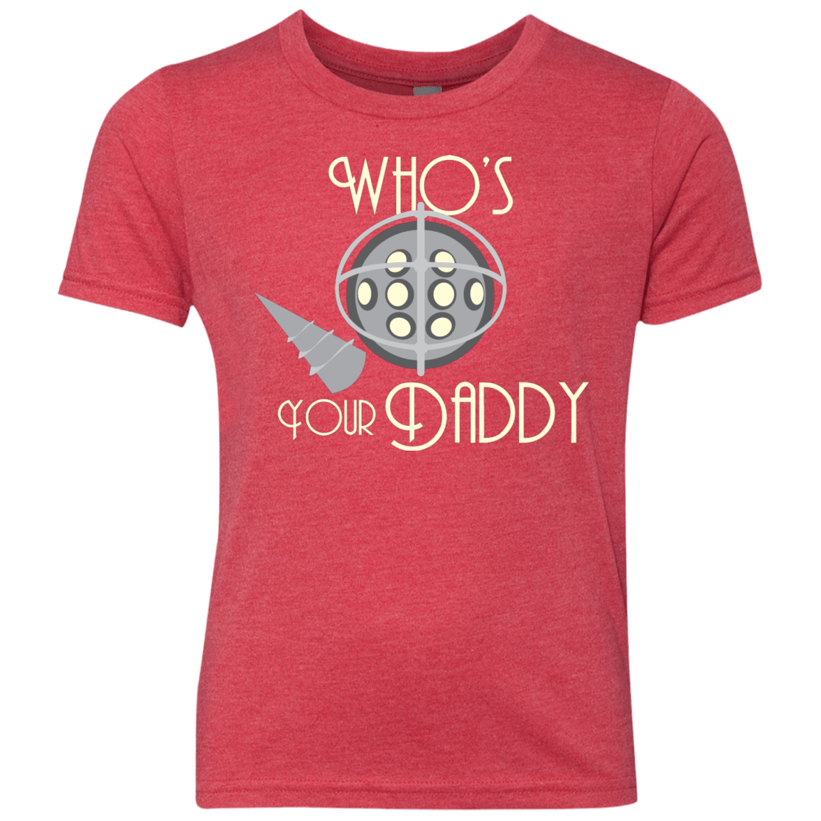 T-Shirts Vintage Red / YXS Who's Your Daddy Youth Triblend T-Shirt