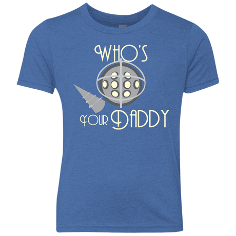 T-Shirts Vintage Royal / YXS Who's Your Daddy Youth Triblend T-Shirt