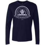 T-Shirts Midnight Navy / Small Who Villains Cybermen Men's Premium Long Sleeve