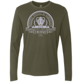 T-Shirts Military Green / Small Who Villains Cybermen Men's Premium Long Sleeve