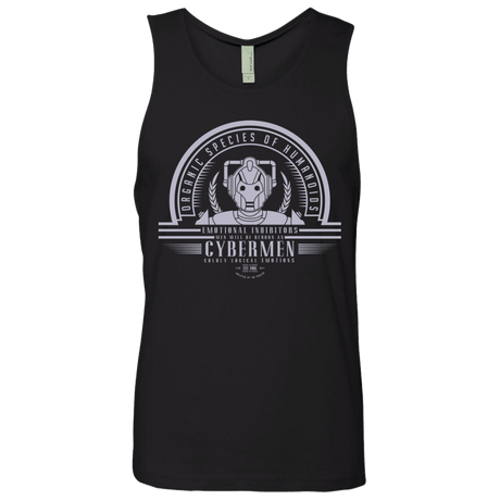 T-Shirts Black / Small Who Villains Cybermen Men's Premium Tank Top