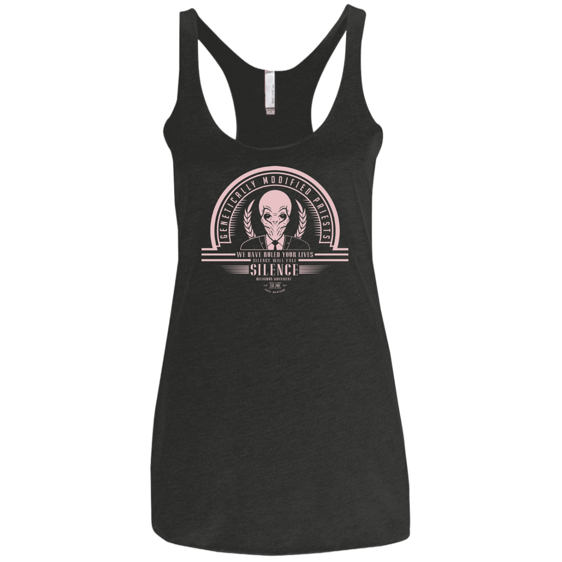 T-Shirts Vintage Black / X-Small Who Villains Silence Women's Triblend Racerback Tank