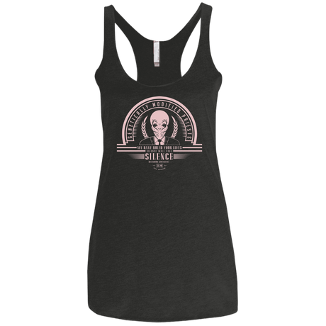 T-Shirts Vintage Black / X-Small Who Villains Silence Women's Triblend Racerback Tank