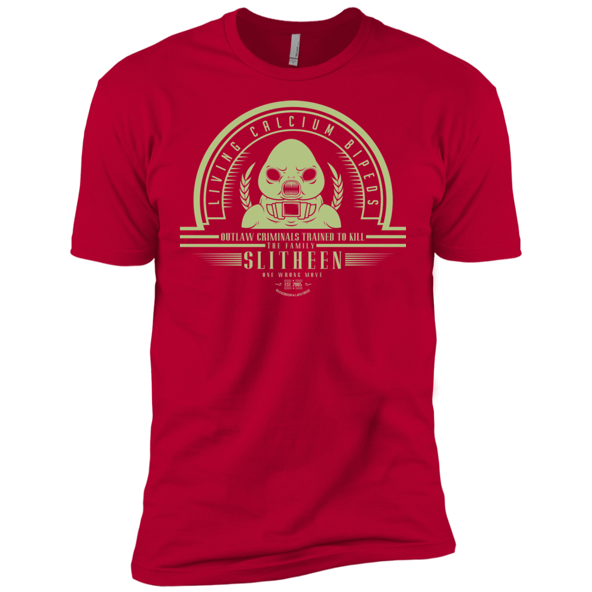 T-Shirts Red / X-Small Who Villains Slitheen Men's Premium T-Shirt