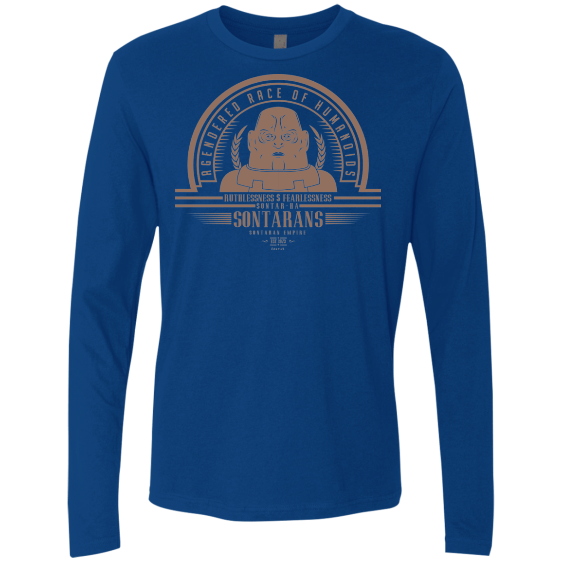 T-Shirts Royal / Small Who Villains Sontarans Men's Premium Long Sleeve