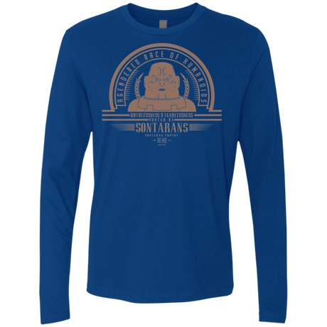 T-Shirts Royal / Small Who Villains Sontarans Men's Premium Long Sleeve