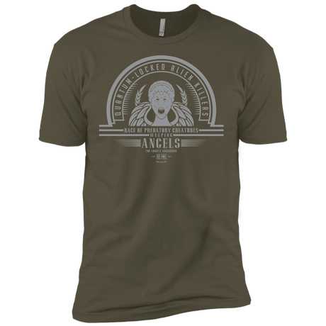 T-Shirts Military Green / X-Small Who Villains Weeping Angels Men's Premium T-Shirt