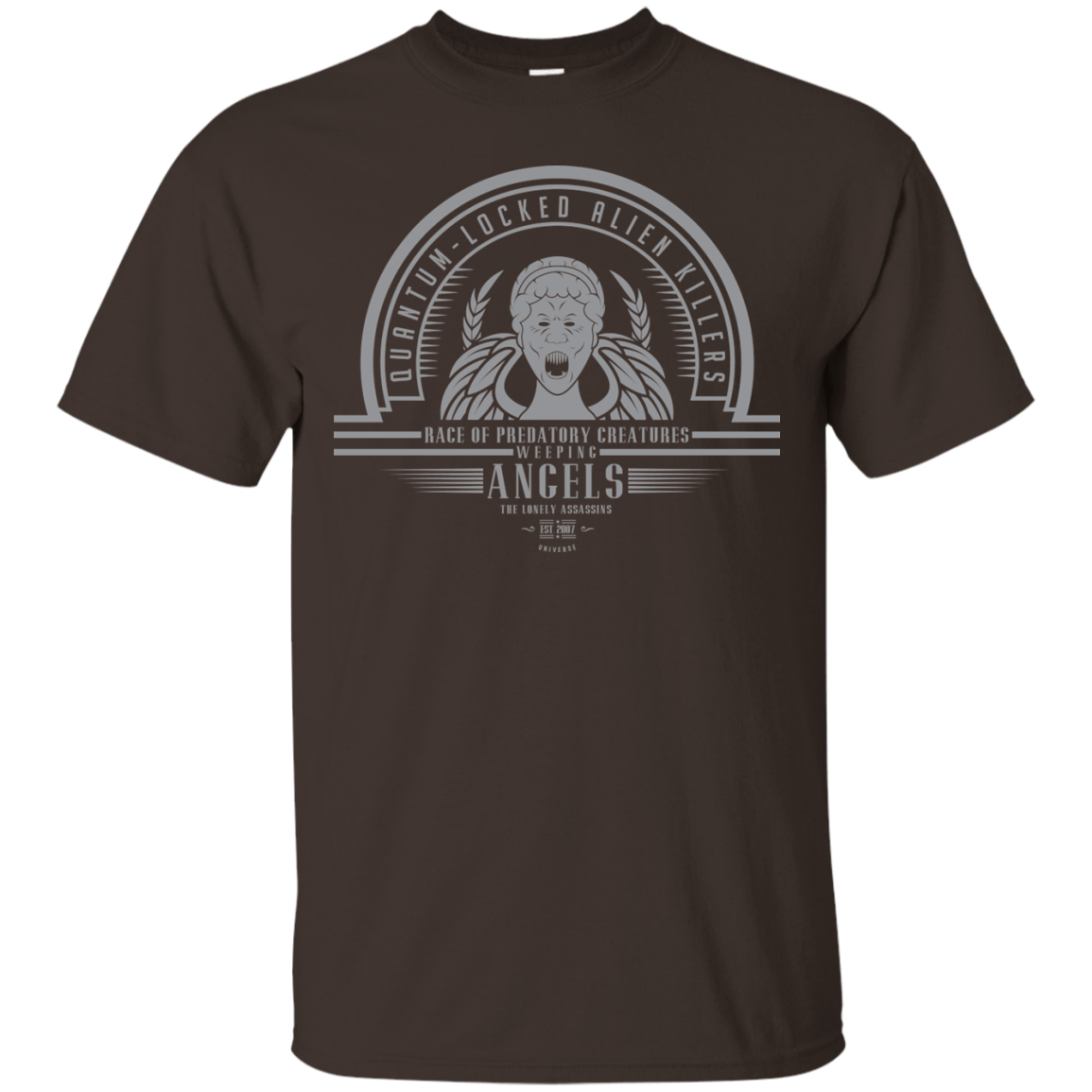 T-Shirts Dark Chocolate / Small Who Villains Weeping Angels T-Shirt