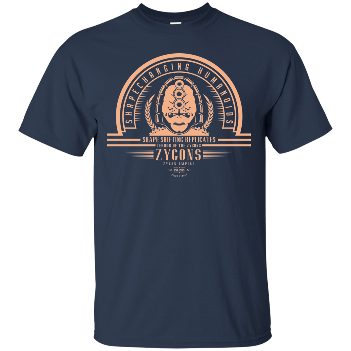 T-Shirts Navy / Small Who Villains Zygons T-Shirt