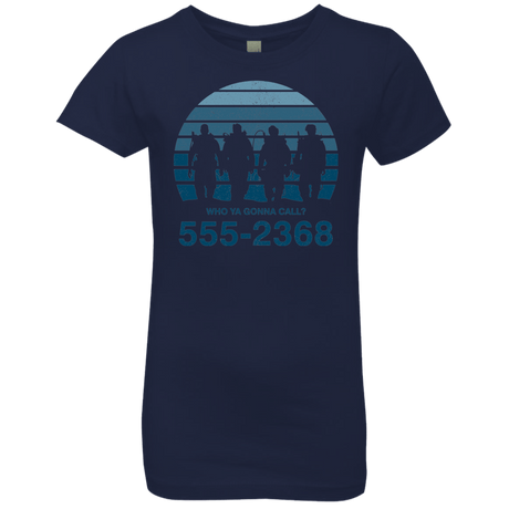 T-Shirts Midnight Navy / YXS Who Ya Gonna Call Girls Premium T-Shirt