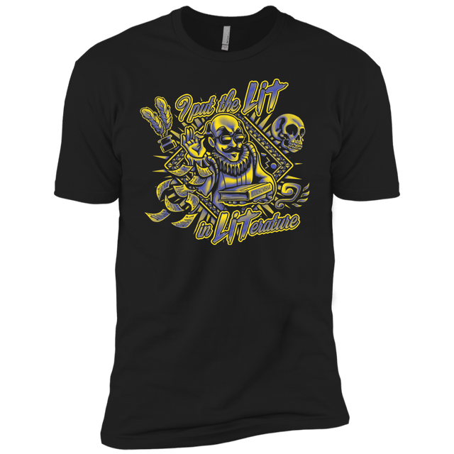 T-Shirts Black / YXS William Shakespeare Lit in Literature Boys Premium T-Shirt