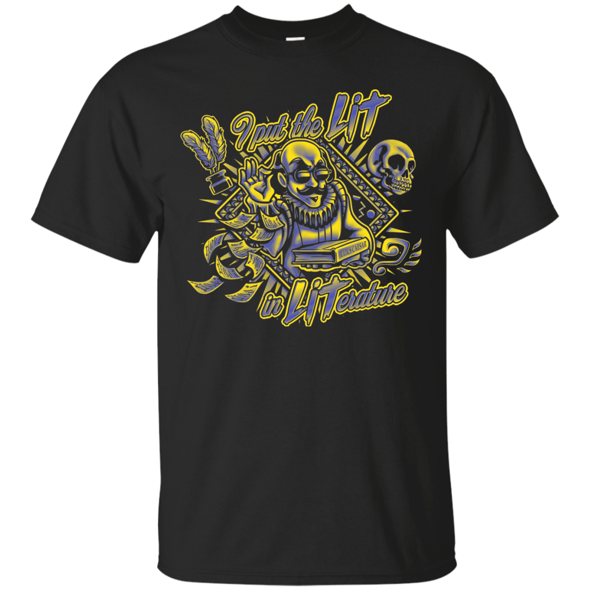 T-Shirts Black / S William Shakespeare Lit in Literature T-Shirt