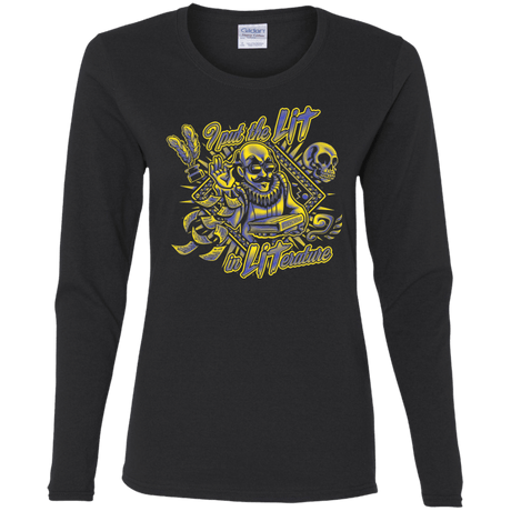 T-Shirts Black / S William Shakespeare Lit in Literature Women's Long Sleeve T-Shirt