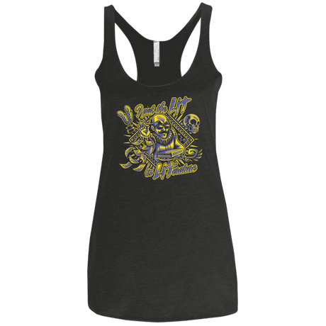 T-Shirts Vintage Black / X-Small William Shakespeare Lit in Literature Women's Triblend Racerback Tank